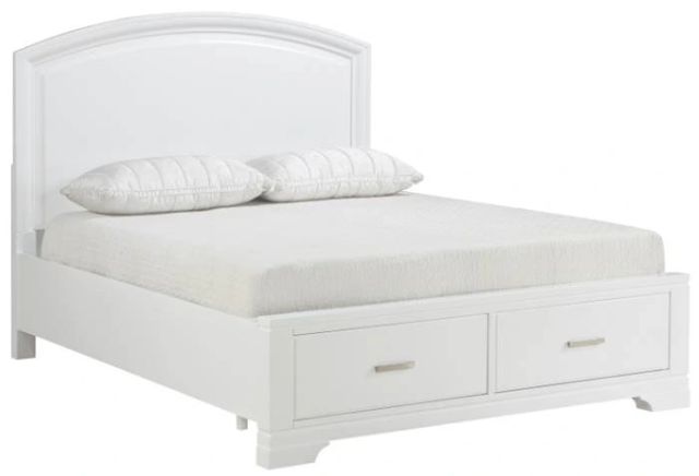 Homelegance® Hudson White Queen Storage Panel Bed-0