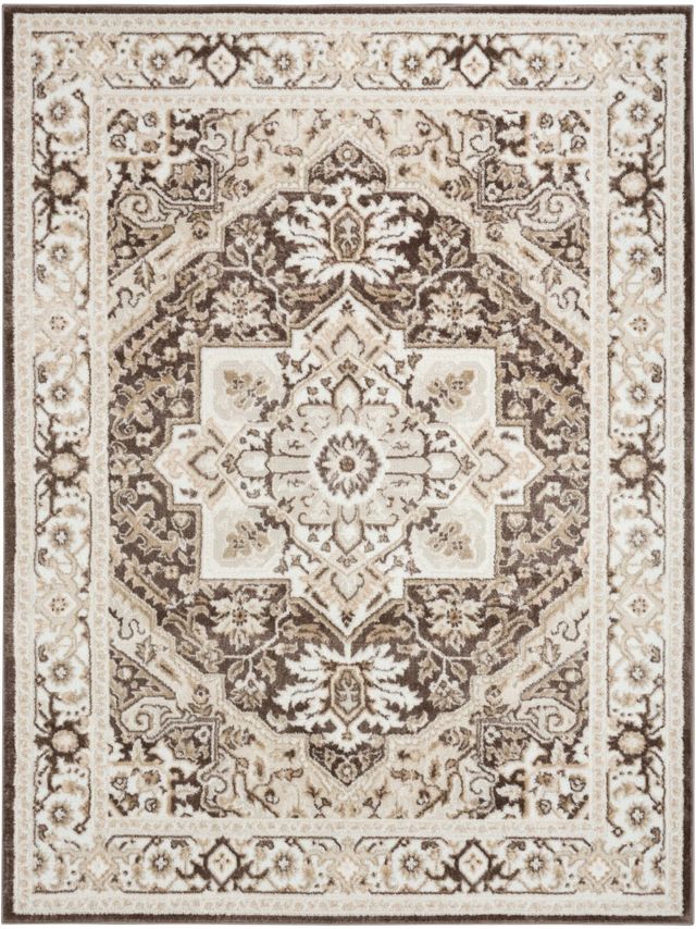 Nourison Home™ Dekor Brown Ivory 5'x7' Area Rug-0