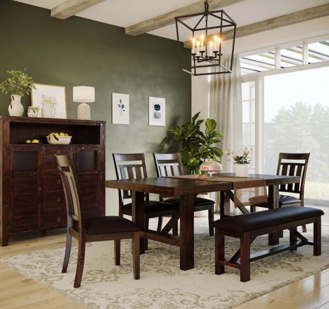 Jofran Inc. Kona Grove Brown Trestle Dining Table-1
