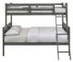Elements International Sami Gray Twin/Full Bunk Bed-1