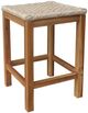 John Thomas Furniture® Parks Brown Rattan/Wooden Outdoor Stool-0