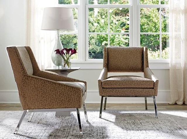 Lexington Home Customizable Kitano Amani Chair with Polished Chrome Base-1