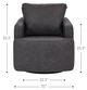 La-Z-Boy® Maeve Smoke Swivel Gliding Chair-5