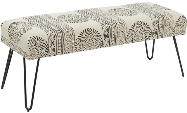 Deco Marche Black/White Bench-0