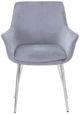 Jofran Inc. Urban Archive Stella Platinum Upholstered Dining Arm Chair-1