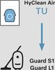 Miele Vacuum HyClean® Air Vacuum Bag 8-Pack for Guard L1 and Guard S1 with HEPA AirClean Filter-2