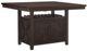 Homelegance® Oxton Cherry Brown Counter Height Table With Storage Base-0