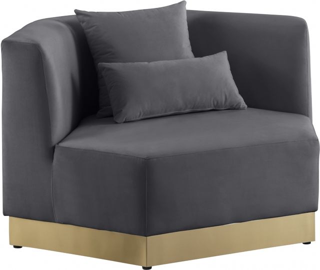 Meridian Furniture Marquis Grey Velvet Chair-0