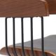 Armen Living Athena Black/Gray/Walnut Swivel Bar Stool-3