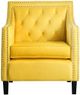 Mazin Furniture Grazioso Yellow Upholstered Accent Chair-1