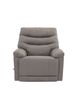 Man Wah Sky Gray Leather Swivel Glider Recliner-1