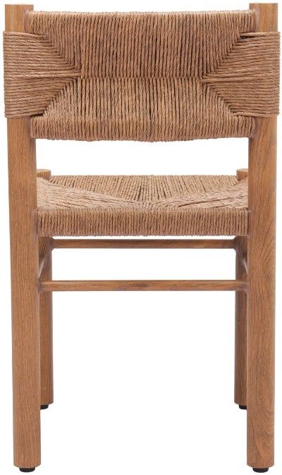 Zuo® Modern Iska 2-Piece Natural Aluminum Outdoor Dining Side Chair Set-4
