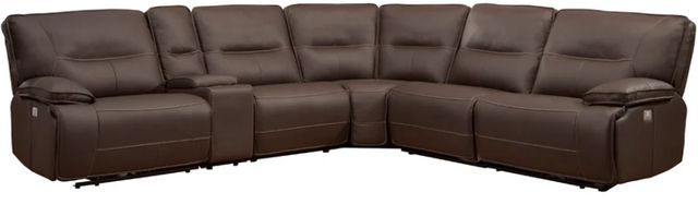 Parker House® Spartacus 6-Piece Chocolate Power Reclining Modular Sectional-0