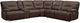 Parker House® Spartacus 6-Piece Chocolate Power Reclining Modular Sectional-0