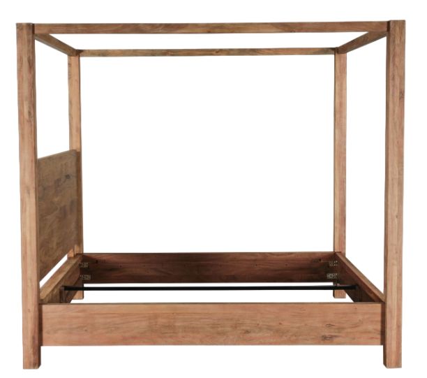 Home Trends & Design Sedona Brown King Canopy Bed-2