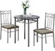 Monarch Specialties Inc. 3 Piece Espresso Dining Set-0