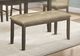 Monarch Specialties Inc. Brown/Grey Fabric Bench-3