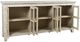 Jofran Inc. Rustic Shores Scrimshaw Cream 6-Door Low Accent Cabinet-3