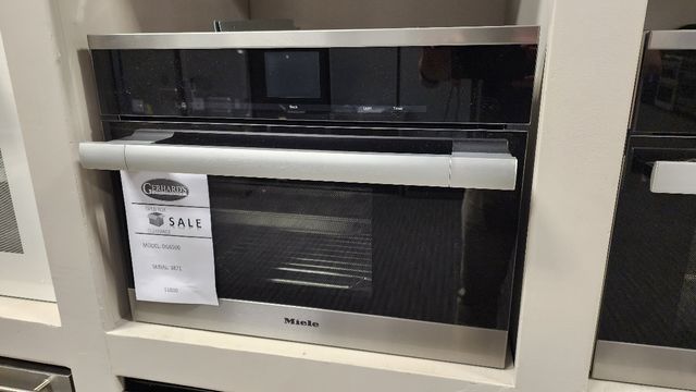 Miele ContourLine 24" Electric Single Steam Oven-Clean Touch Steel-0