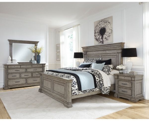 Pulaski™ Madison King/California King Heritage Taupe Panel Bed-2