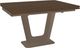Amisco Customizable Amelia 72" Rectangular Extendable Table with 1" Walnut Veneer Top and 2 Leaves-0