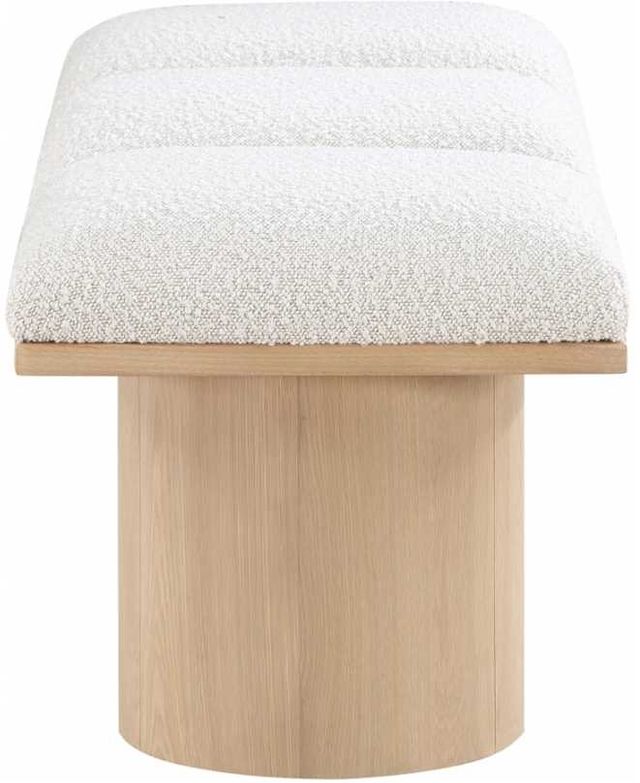 Meridian Furniture Pavilion 3-Piece Cream/Natural 54" Modular Bench-2