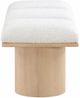 Meridian Furniture Pavilion 3-Piece Cream/Natural 54" Modular Bench-2