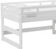 Elements International Cali Kids White Full Junior Loft Bed-1