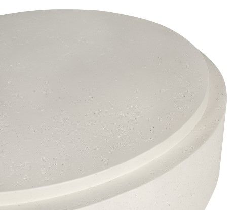 Moe's Home Collection Cosmo Off White Concrete Outdoor Coffee Table-2