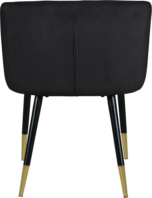 Meridian Furniture Louise Black Velvet Dining Chair-3