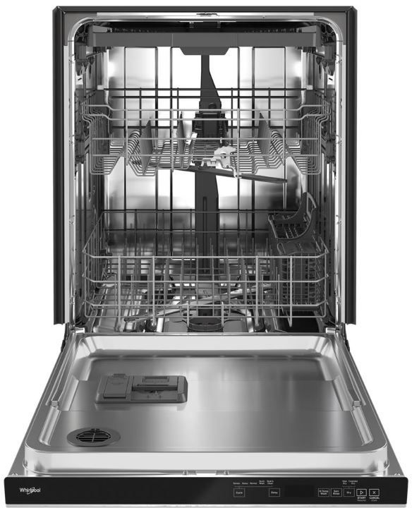 Whirlpool® 24" Fingerprint Resistant Black Stainless Built In Dishwasher-1