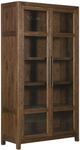 Hooker® Furniture Driftwood Worn Saddle Display Cabinet-0