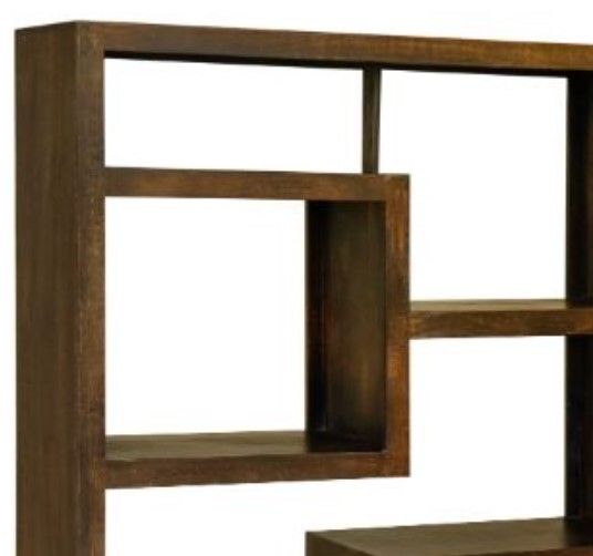 Jaipur Furniture Yoga Dark Brown Straight Geometric Bookcase-1