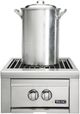 Viking® 5 Series 13" Stainless Steel Liquid Propane Double Side Burner-0