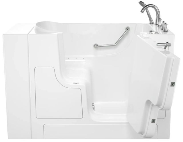 American Standard Gelcoat White 30” x 52” x 40" Walk-in Tub with Air Spa System - Right-Hand Drain with Faucet-3