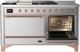Ilve® Majestic III 60'' Stainless Steel Pro Style Dual Fuel Natural Gas Range with Solid Door and Copper Trim-4