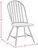 Elements International Keenan Black Dining Side Chair-2