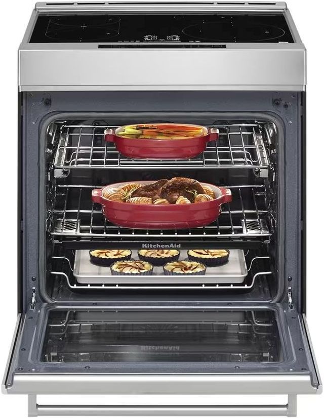 KitchenAid® 30" Stainless Steel Slide In Induction Range-3