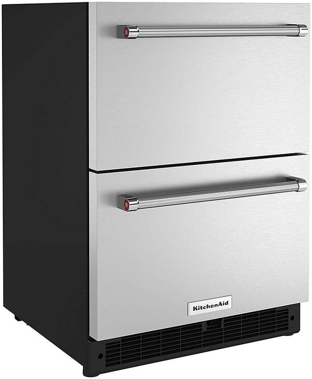 KitchenAid® 4.4 Cu. Ft. Stainless Steel Refrigerator Drawers-2