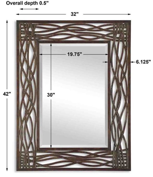 Uttermost® Dorigrass Mocha Brown Mirror-2
