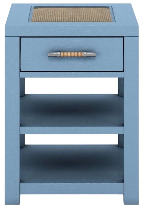 Riverside Furniture Rosalie Cabana Blue Chairside Table-2