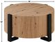 Steve Silver Co. Darcie Natural Cocktail Table with Black Base-2