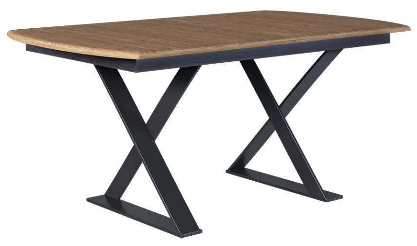 Country View Woodworking Customizable Chesapeake 48" Wormy Maple Top Dining Table with 2-Leaves and Brown Maple Base