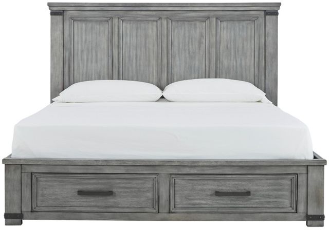 Signature Design by Ashley® Russelyn Gray California King Storage Panel Bed-2