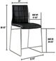 Furniture of America® Kona 2-Piece Black/Chrome Counter Chair Set-2