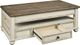 Signature Design by Ashley® Realyn Brown Lift Top Coffee Table with Antique White Base-2