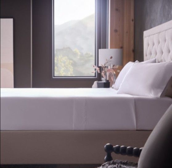 Malouf™ Classic 4-Piece White Cotton Twin XL Sheet Set-2