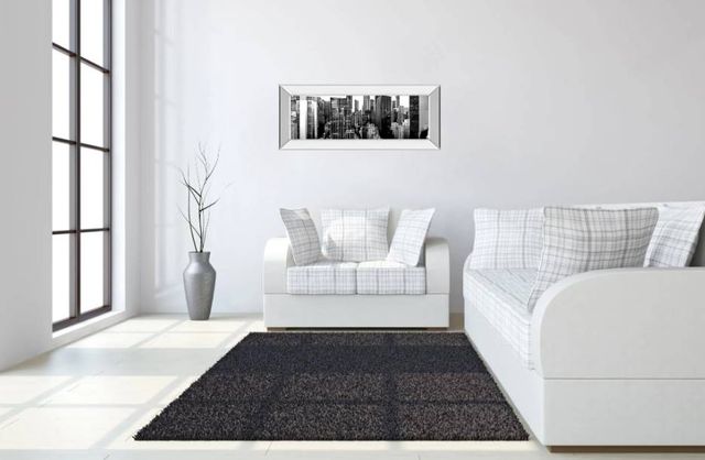 Classy Art Panorama of NYC VII by Jeff Pica Mirrored Frame Wall Art-3