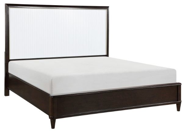 Homelegance® Niles Black/Cherry Queen Panel Storage Bed