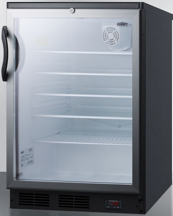Summit® Commercial Series 24" 5.5 Cu. Ft. Stainless Steel Beverage Center-1
